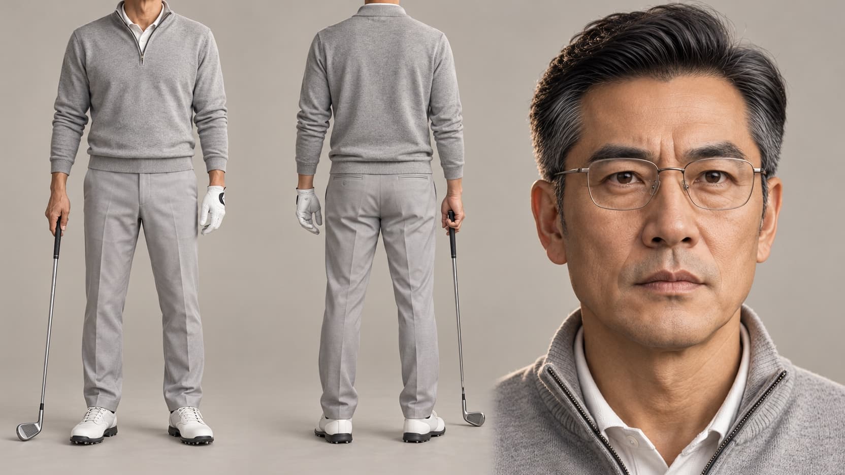 经商爸爸资产图：脸、发型、服装都以它为准